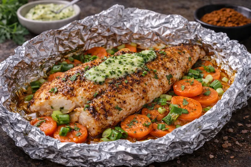 Welsfilet vom Grill